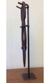Upcycled and eclective decor: vintage shears on stand