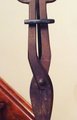 Upcycled and eclective decor: vintage shears on stand