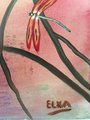 ORIGINAL ARTWORK: Dragonflies -- acrylic on canvas