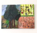 BOTANICAL COMPOSITION -- Original artwork, acrylic on canvas