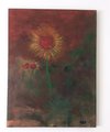 SUNFLOWERS at SUNSET: Original artwork, acrylic on canvas