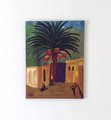 Rural Spaces: a Mediterranean Village, original acrylic painting on canvas