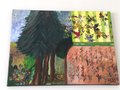 BOTANICAL COMPOSITION -- Original artwork, acrylic on canvas