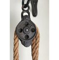 Well barn pulley wheel hooks crane industrial farm loft decor circa 1945s
