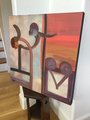 Monkey Business, original abstract acrylic painting on canvas
