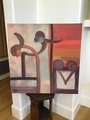 Monkey Business, original abstract acrylic painting on canvas