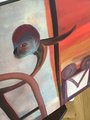 Monkey Business, original abstract acrylic painting on canvas