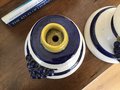 Vintage Very Beautiful Pottery Lot Of 2 Candle Holders