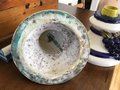 Vintage Very Beautiful Pottery Lot Of 2 Candle Holders