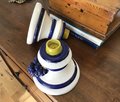 Vintage Very Beautiful Pottery Lot Of 2 Candle Holders