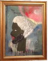 PORTRAIT of a Man with Beard - Original fine art, Acrylic Painting on Canvas