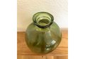 Green glass bottle vase