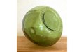 Green glass bottle vase
