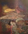 PECES (fish) no. 3 -- Original fine art, acrylic on canvas