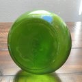 Green glass vase