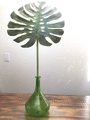 Green glass vase