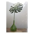 Green glass vase
