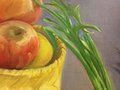 Original painting -- Still life on blue