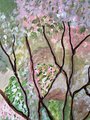 Camino de flores -- original acrylic painting on canvas