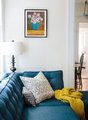 Original art: blue vase, acrylic on canvas