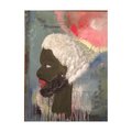 PORTRAIT of a Man with Beard - Original fine art, Acrylic Painting on Canvas