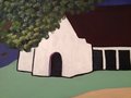 The House on the Island, original acrylic painting on canvas