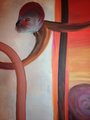 Monkey Business, original abstract acrylic painting on canvas