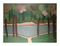 Path to the orchard - Original fine art, Acrylic Painting on Canvas