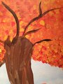 Three Oak Trees, Original fine art, Acrylic Painting on Canvas