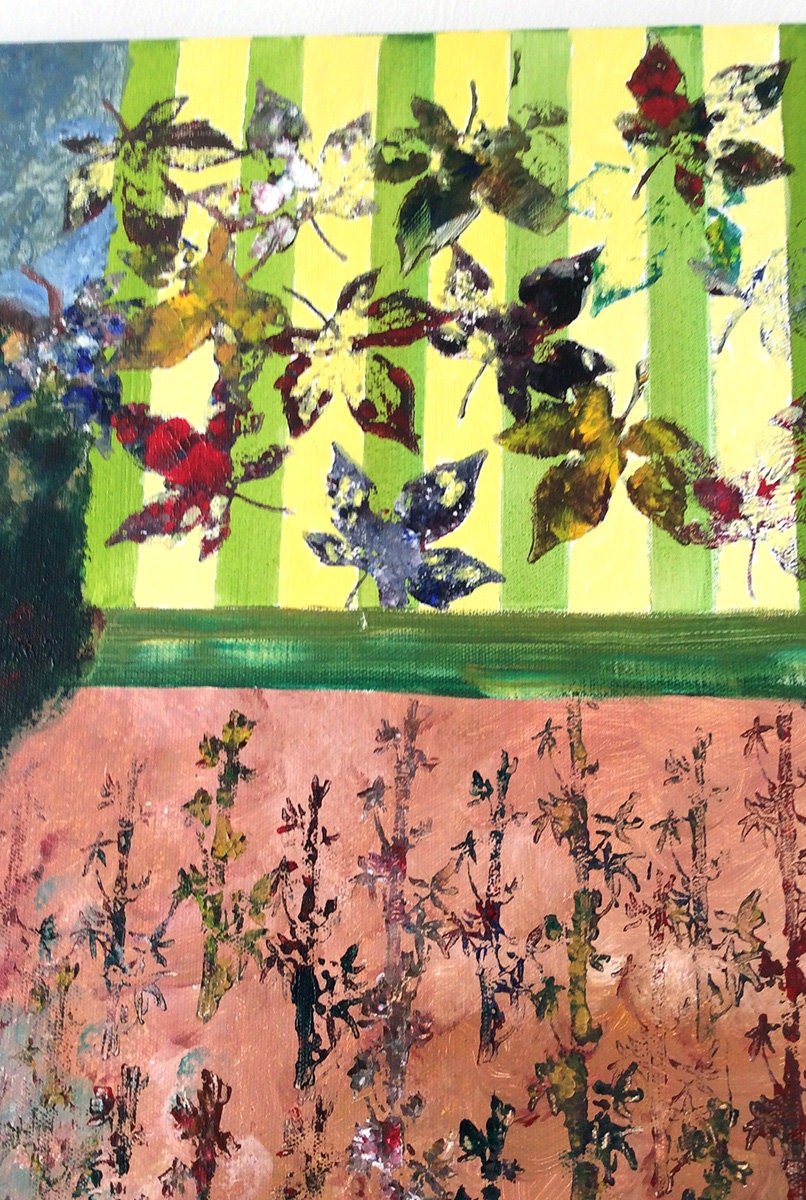 BOTANICAL COMPOSITION -- Original artwork, acrylic on canvas