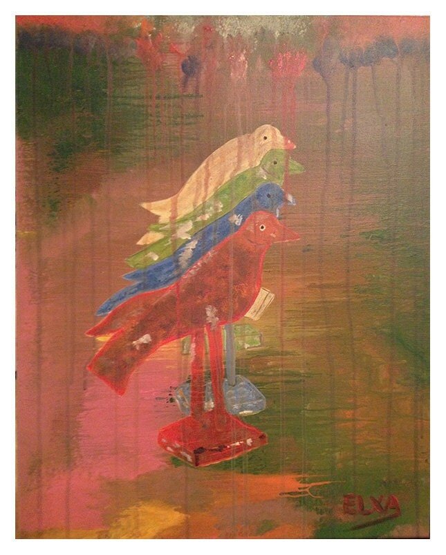 DECOY -- Original artwork, acrylic on canvas