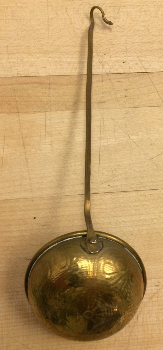 Antique moorish brass ladle