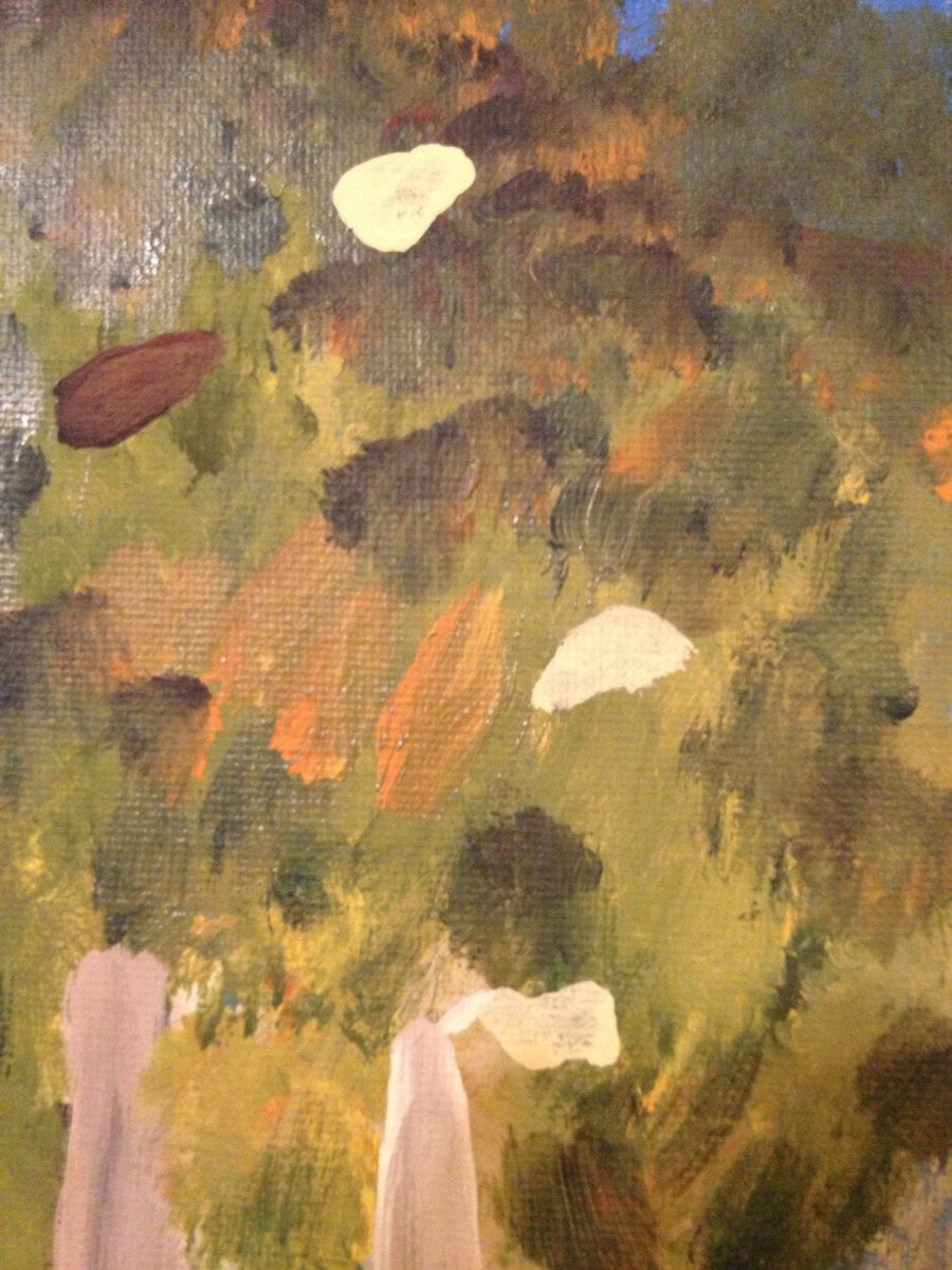 The Waterfall -- original fine art, vibrantly alive acrylic on canvas