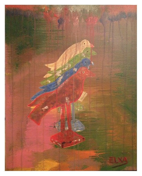 DECOY -- Original artwork, acrylic on canvas